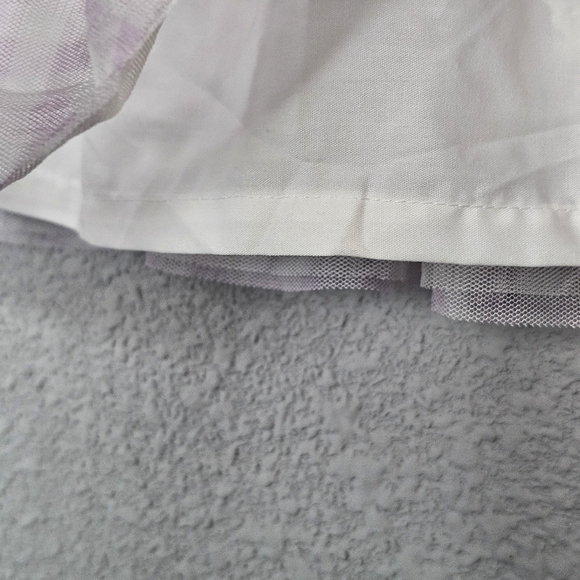 Carters Baby Girl 6 Months Lavender Gingham Tulle Skirt Spring Easter Gold Waist - Picture 4 of 5